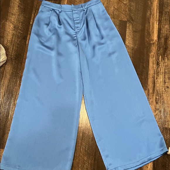 Anthropologie | Pants & Jumpsuits | New Vibrant Blue Wideleg Pants ...